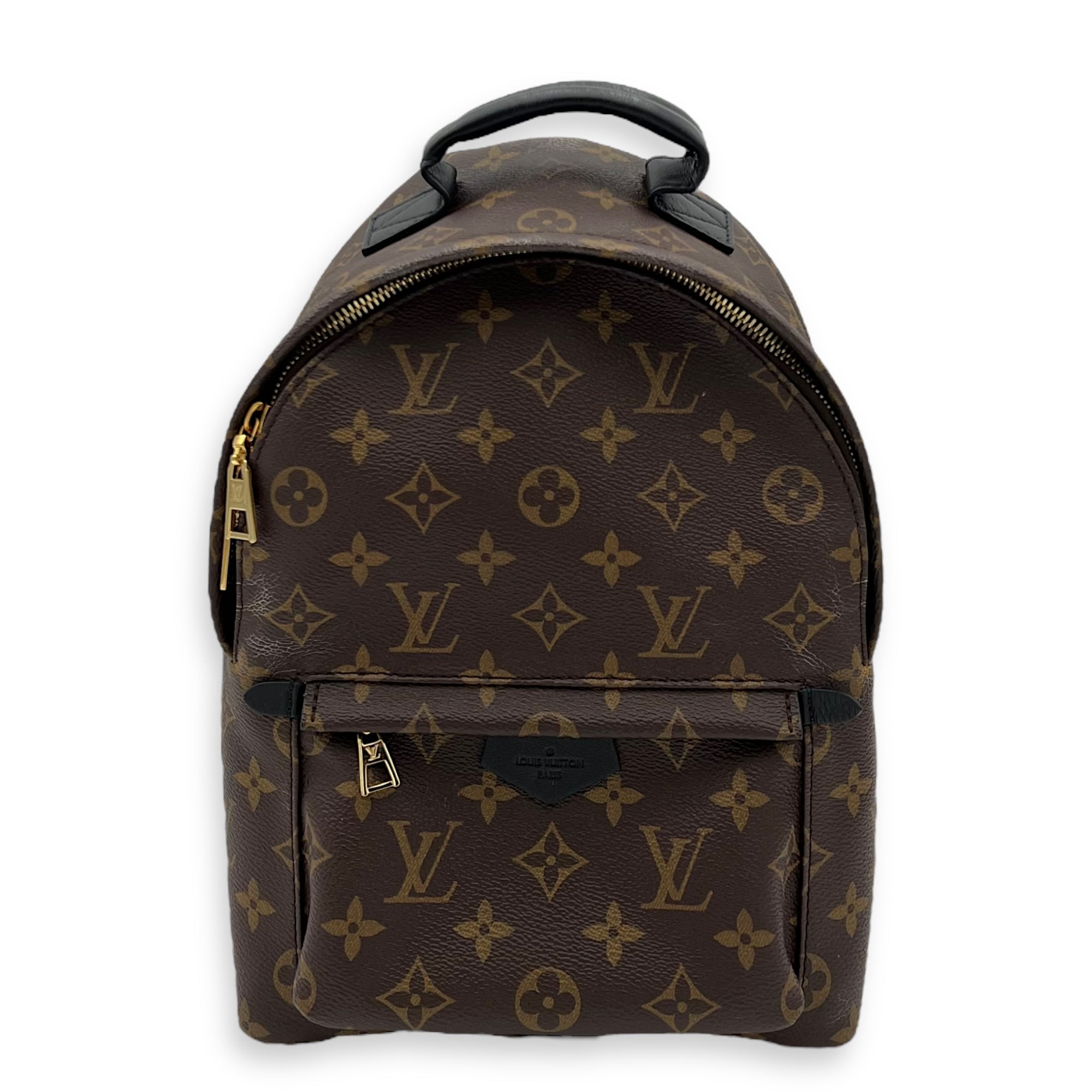 Louis Vuitton Palm Springs Backpack Brown in Monogram Coated Canvas, Gold hardware_1