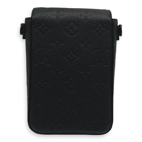 Louis Vuitton S-Lock Crossbody Bag Black in Taurillon Leather, Lacquered Metal hardware_2