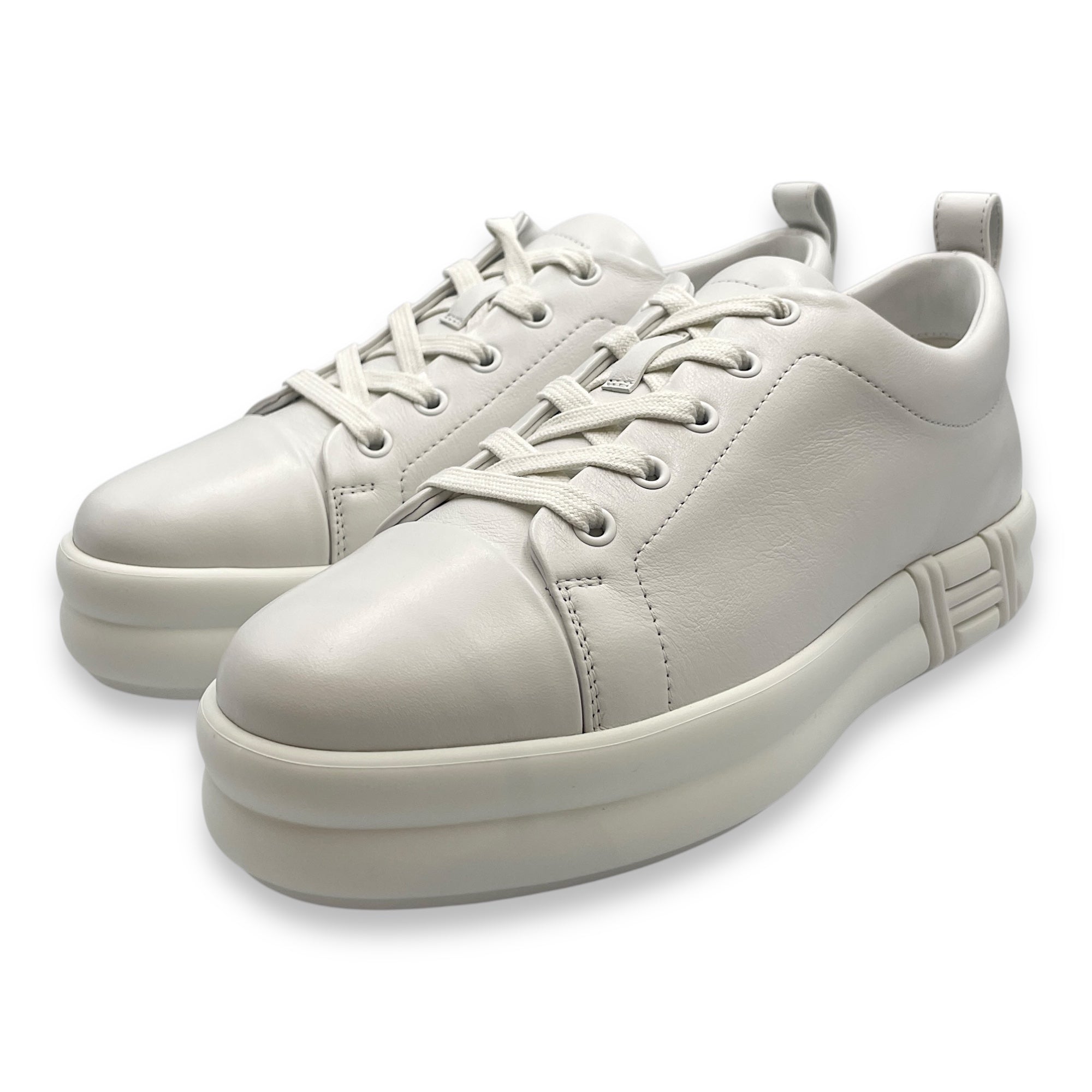 Happy 38 White Sneaker in Calfskin