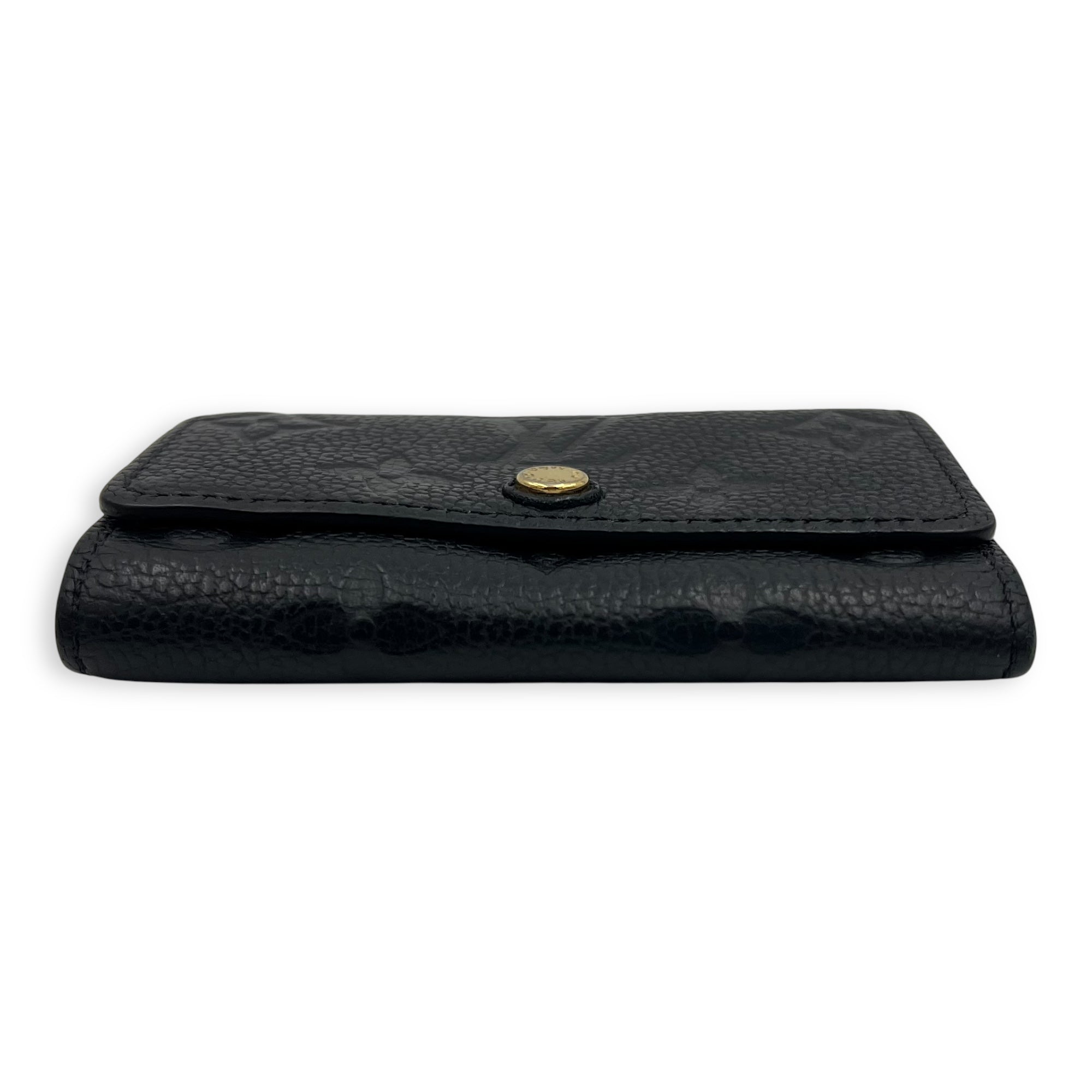 Louis Vuitton Key Pouch Black in Empreinte Leather, Gold hardware_5