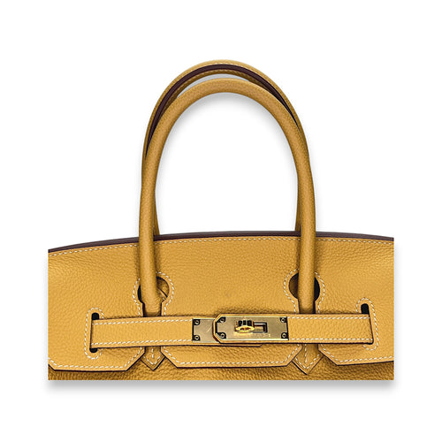 Birkin 30 Jaune Ambre in Togo, Gold hardware