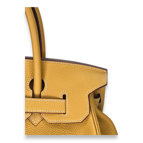 Birkin 30 Jaune Ambre in Togo, Gold hardware