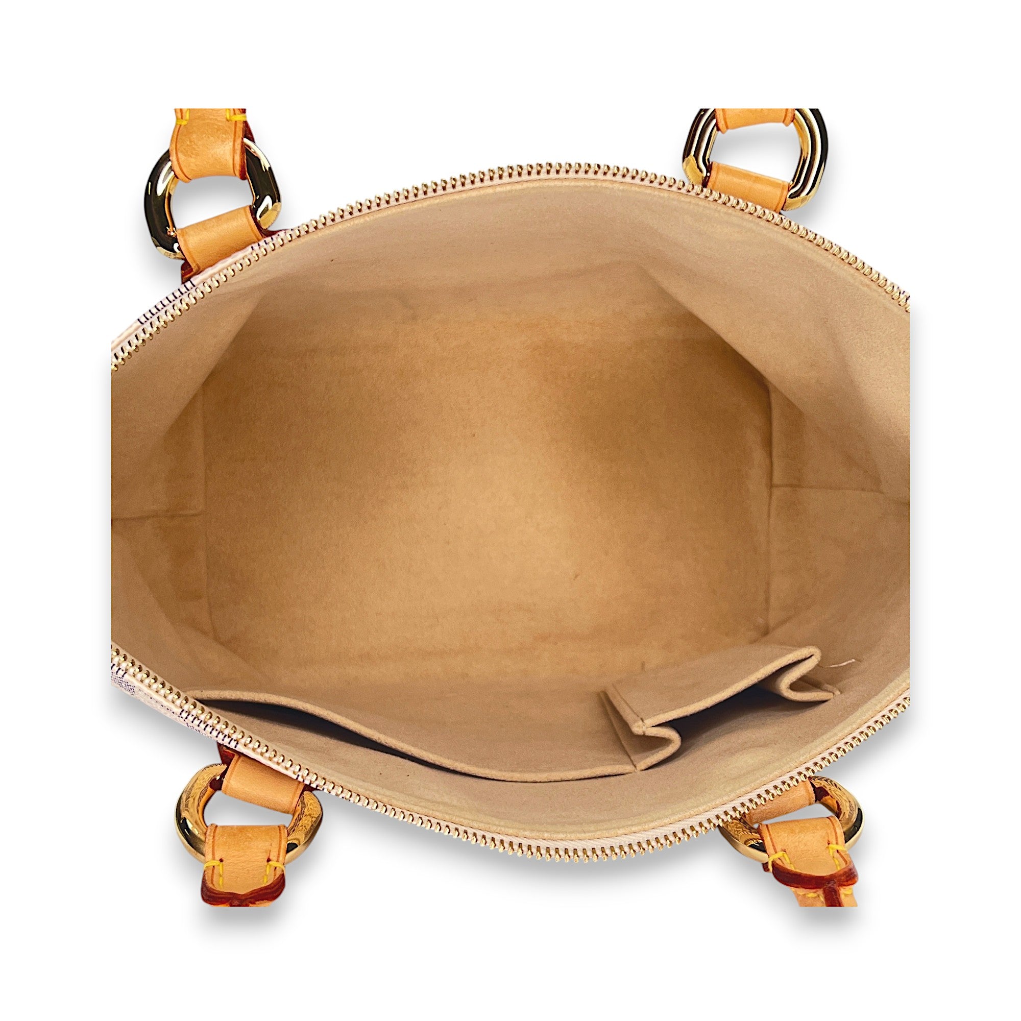 Saleya PM Top handle bag in Coated canvas, Gold Hardware