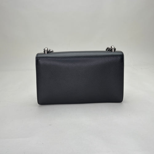 Dionysus Small Black Shoulder Bag in, Silver hardware