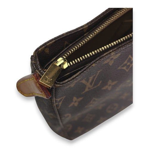 Louis Vuitton Monogram Looping MM Brown Shoulder Bag in Monogram Coated Canvas, Gold hardware