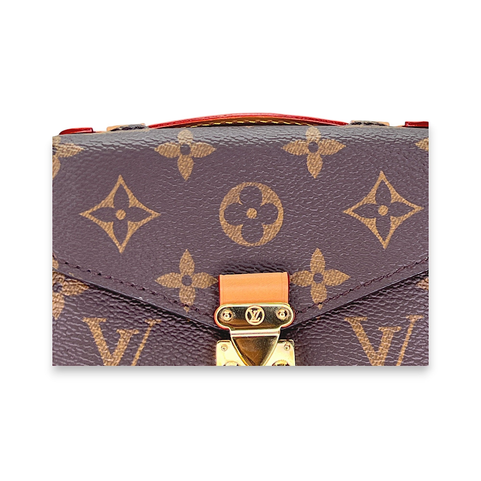 Metis Micro Coin purse in Monogram coated canvas, Gold Hardware