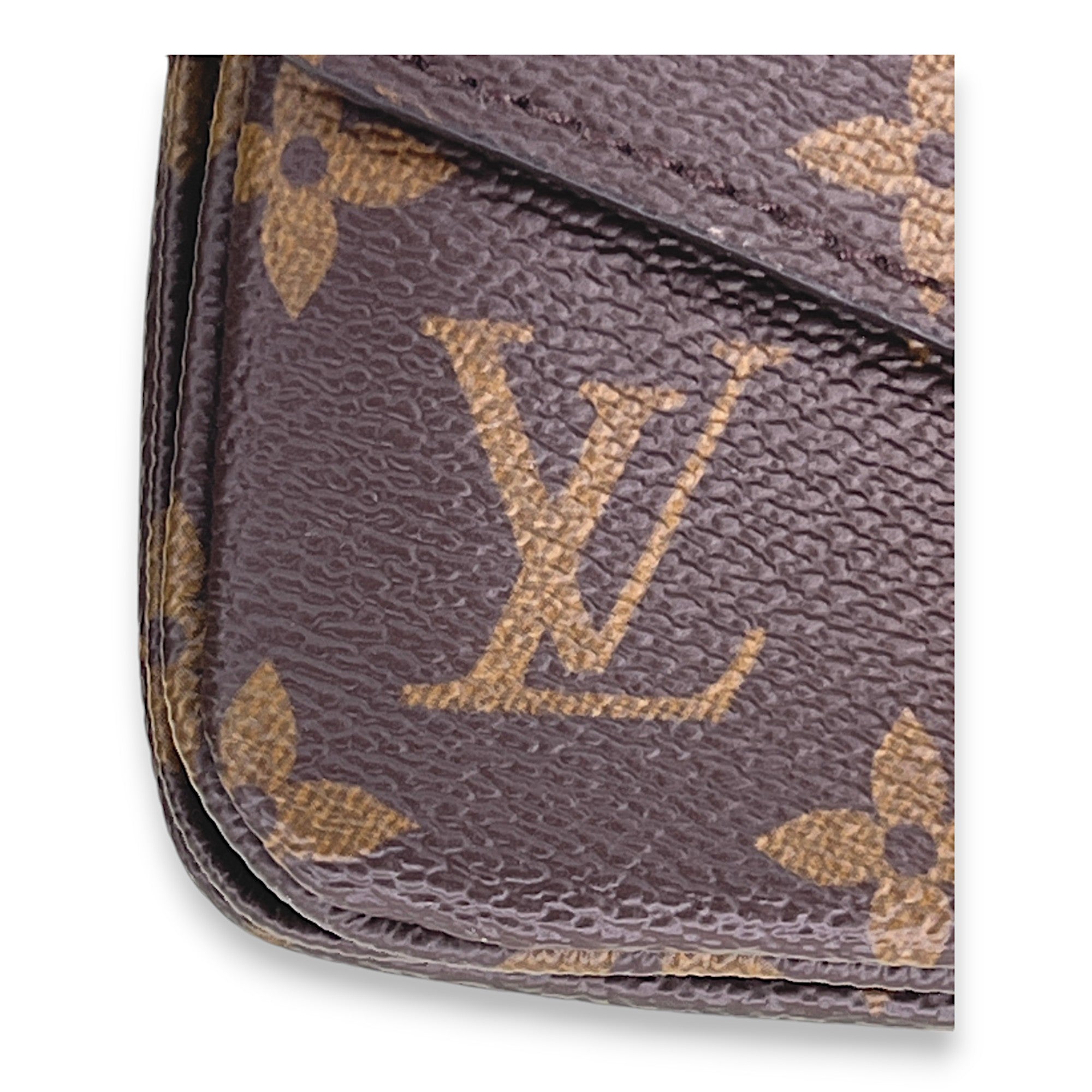 Metis Micro Coin purse in Monogram coated canvas, Gold Hardware