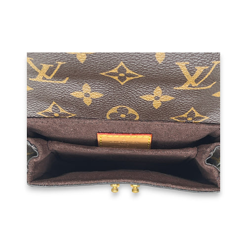 Metis Micro Coin purse in Monogram coated canvas, Gold Hardware