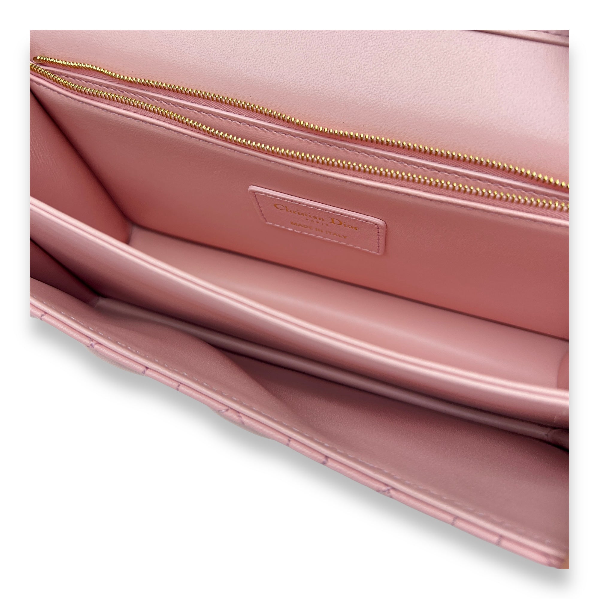 My Dior Pink Top Handle Bag in Lambskin, Light Gold hardware