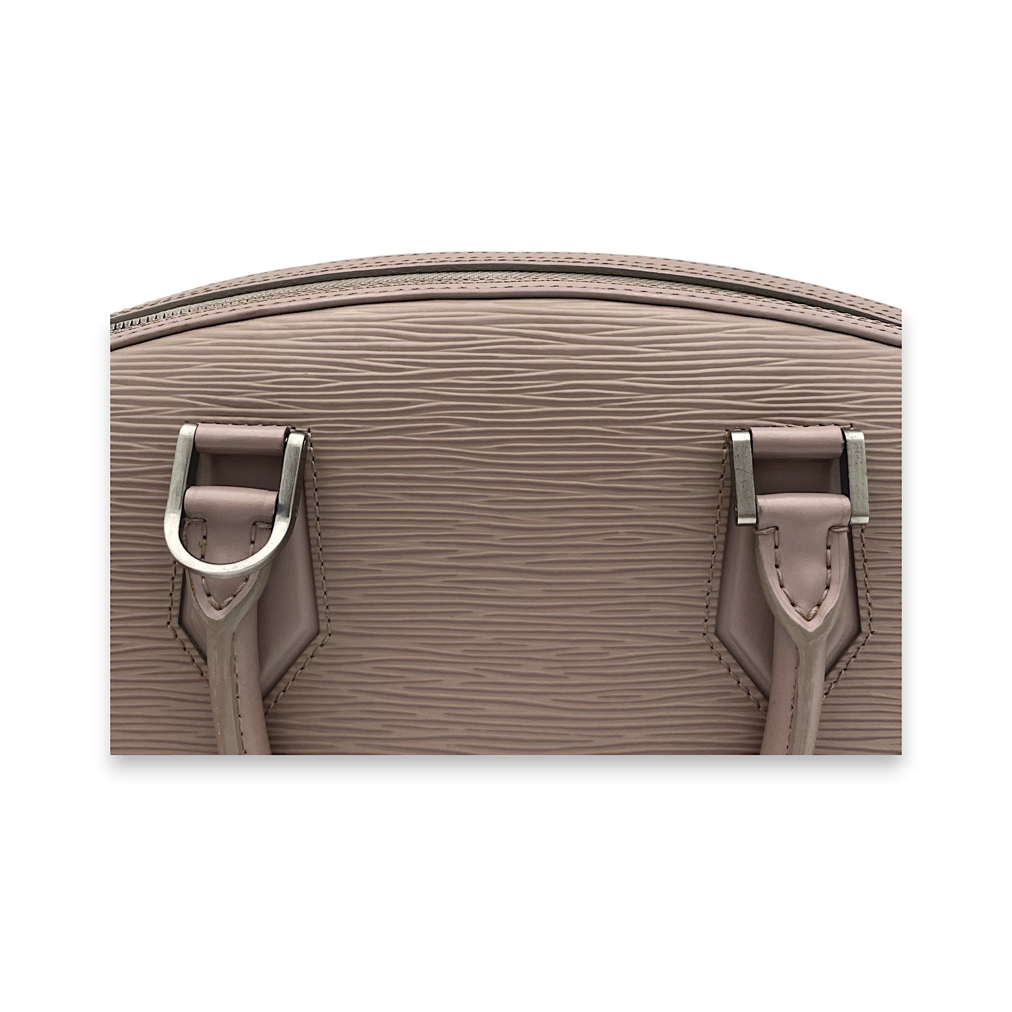 Jasmine Purple Top Handle Bag in Epi Leather, Silver hardware