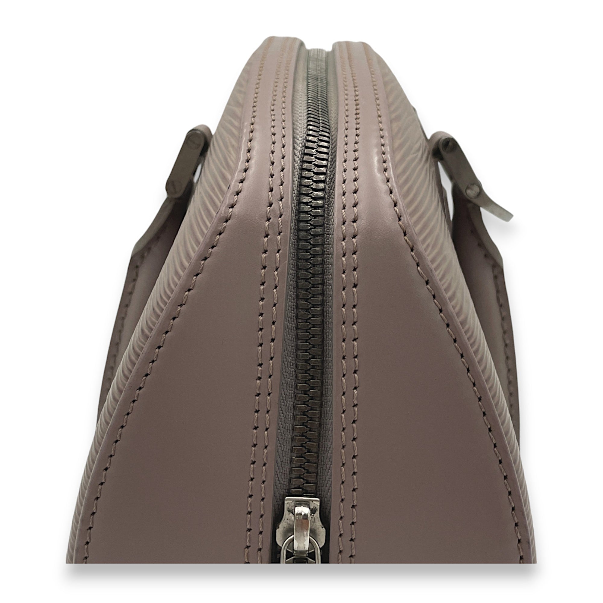 Jasmine Purple Top Handle Bag in Epi Leather, Silver hardware