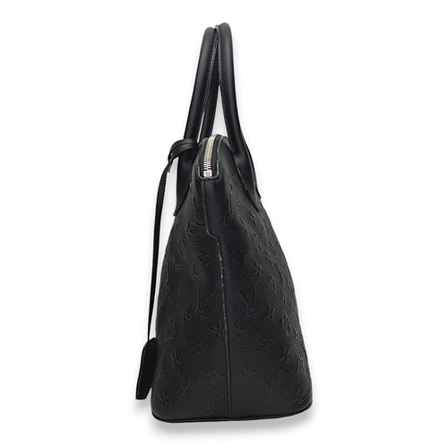 Rock It Revelation Black Top Handle Bag in Calfskin, Silver hardware