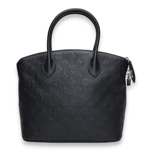 Rock It Revelation Black Top Handle Bag in Calfskin, Silver hardware