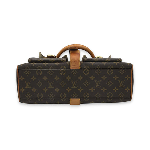 Monogram Manhattan MM Top handle bag in Coated canvas, Gold Hardware