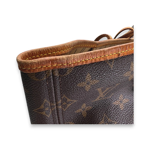 Neverfull GM Brown Tote Bag in Monogram Coated Canvas, Gold hardware