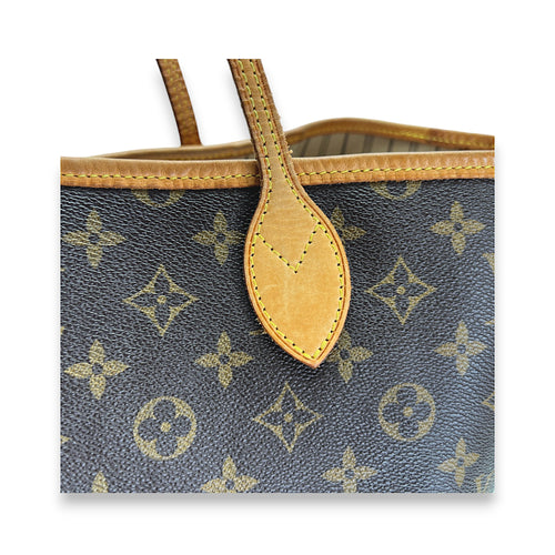 Neverfull GM Brown Tote Bag in Monogram Coated Canvas, Gold hardware