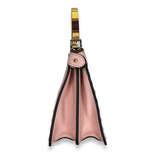 ISeeU Pink Top Handle Bag in Calfskin, Gold hardware