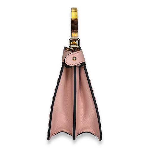 ISeeU Pink Top Handle Bag in Calfskin, Gold hardware