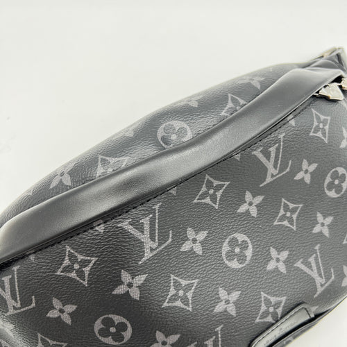 Discovery Navy Belt Bag in Monogram Coated Canvas, Silver hardware