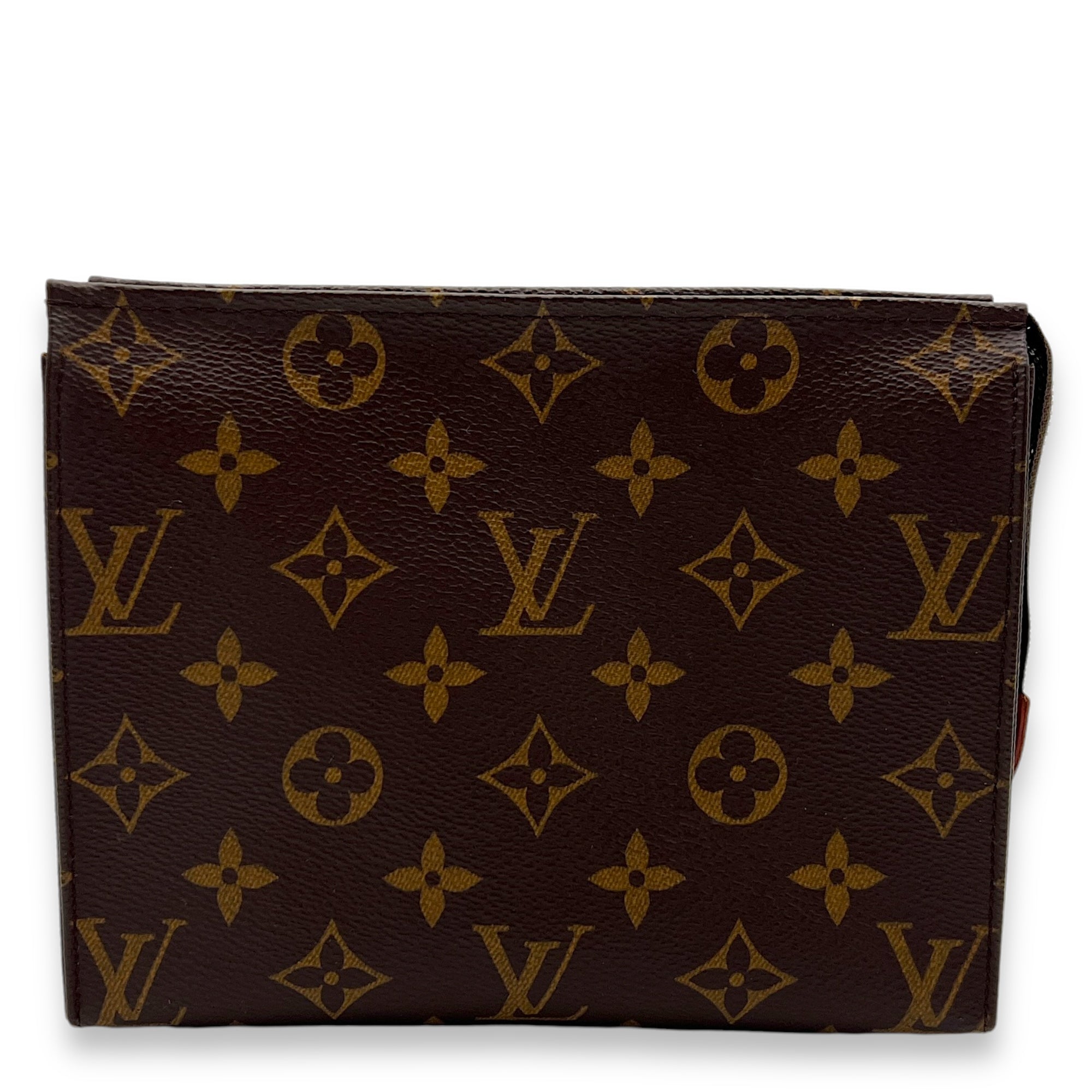 Others Pouch 19 Brown in Monogram Coated Canvas, Gold hardware