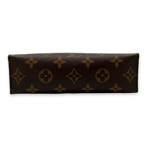 Others Pouch 19 Brown in Monogram Coated Canvas, Gold hardware