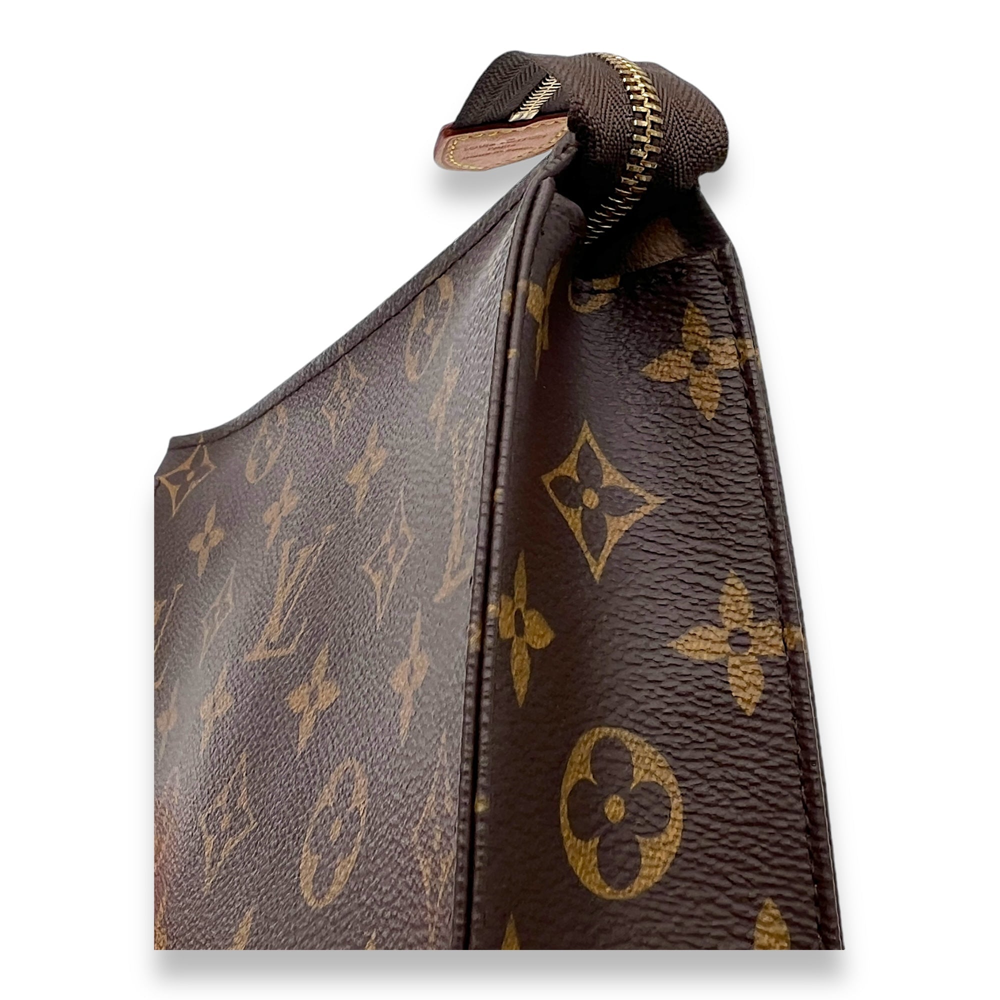 Others Pouch 19 Brown in Monogram Coated Canvas, Gold hardware