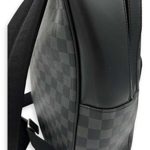 Josh Damier Graphite Backpack in Coated Canvas, Silver hardware