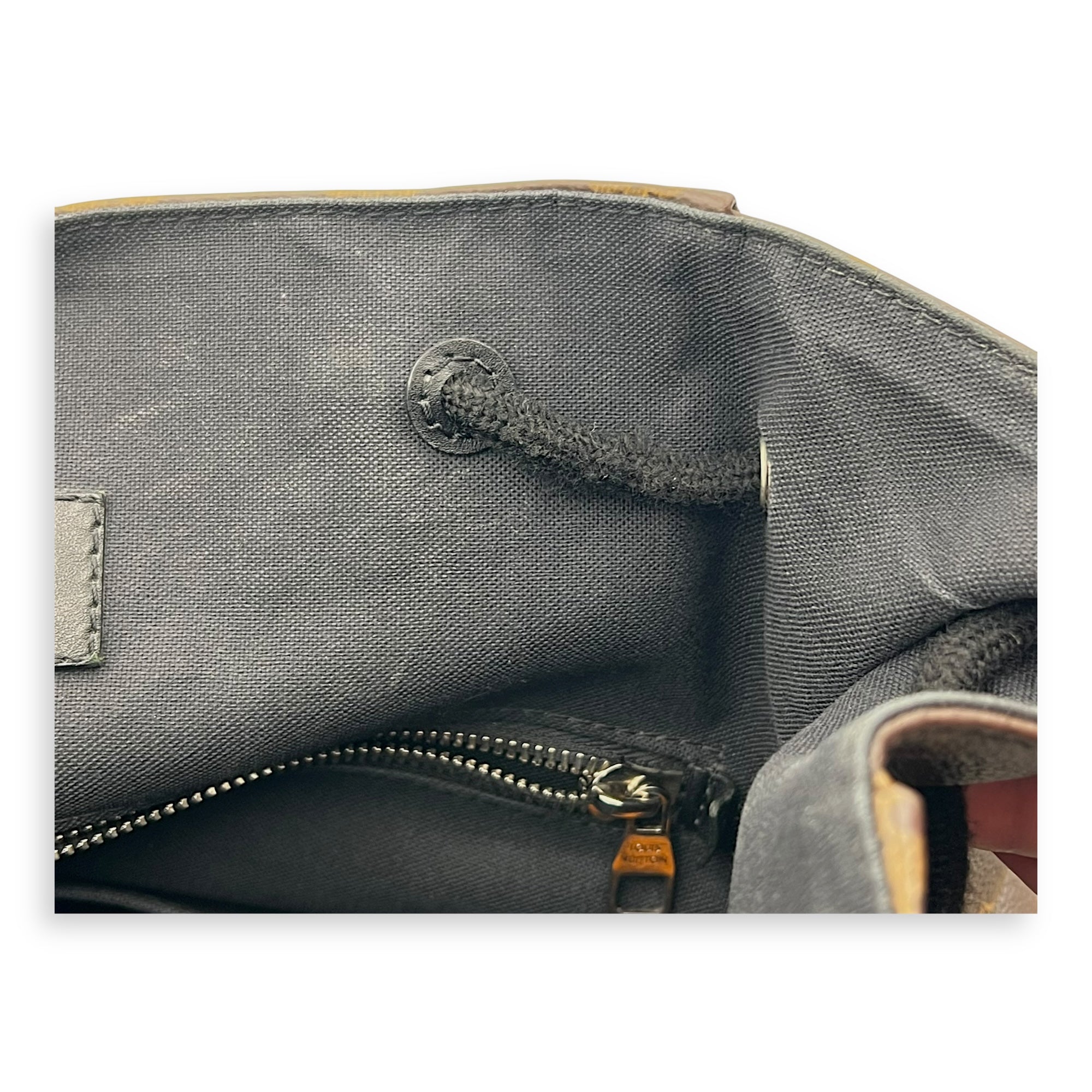 Christopher Backpack Brown in Monogram Coated Canvas, Silver hardware