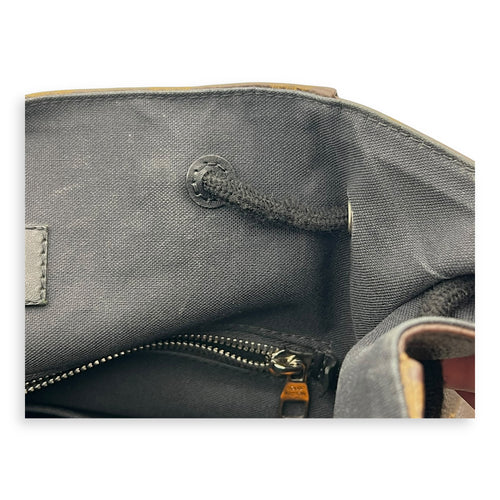 Christopher Backpack Brown in Monogram Coated Canvas, Silver hardware