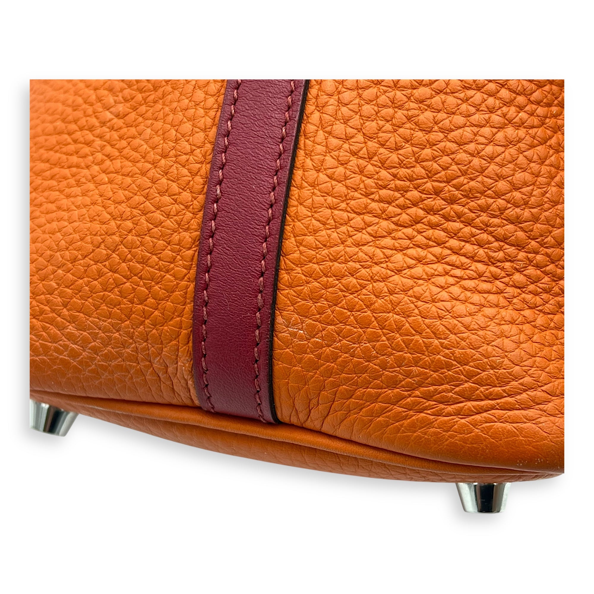 Picotin Orange in Clemence, Palladium hardware