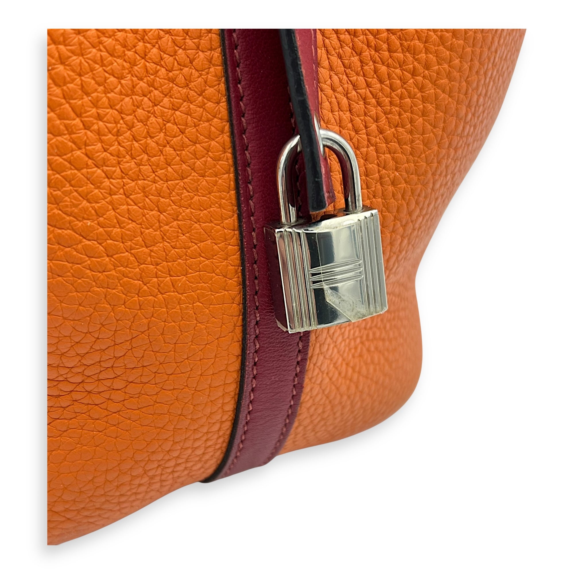 Picotin Orange in Clemence, Palladium hardware