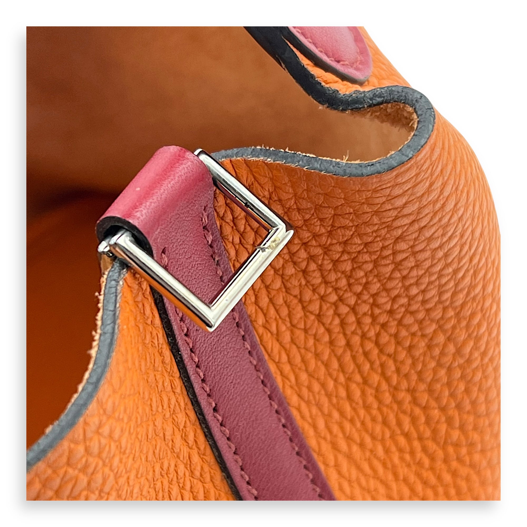 Picotin Orange in Clemence, Palladium hardware