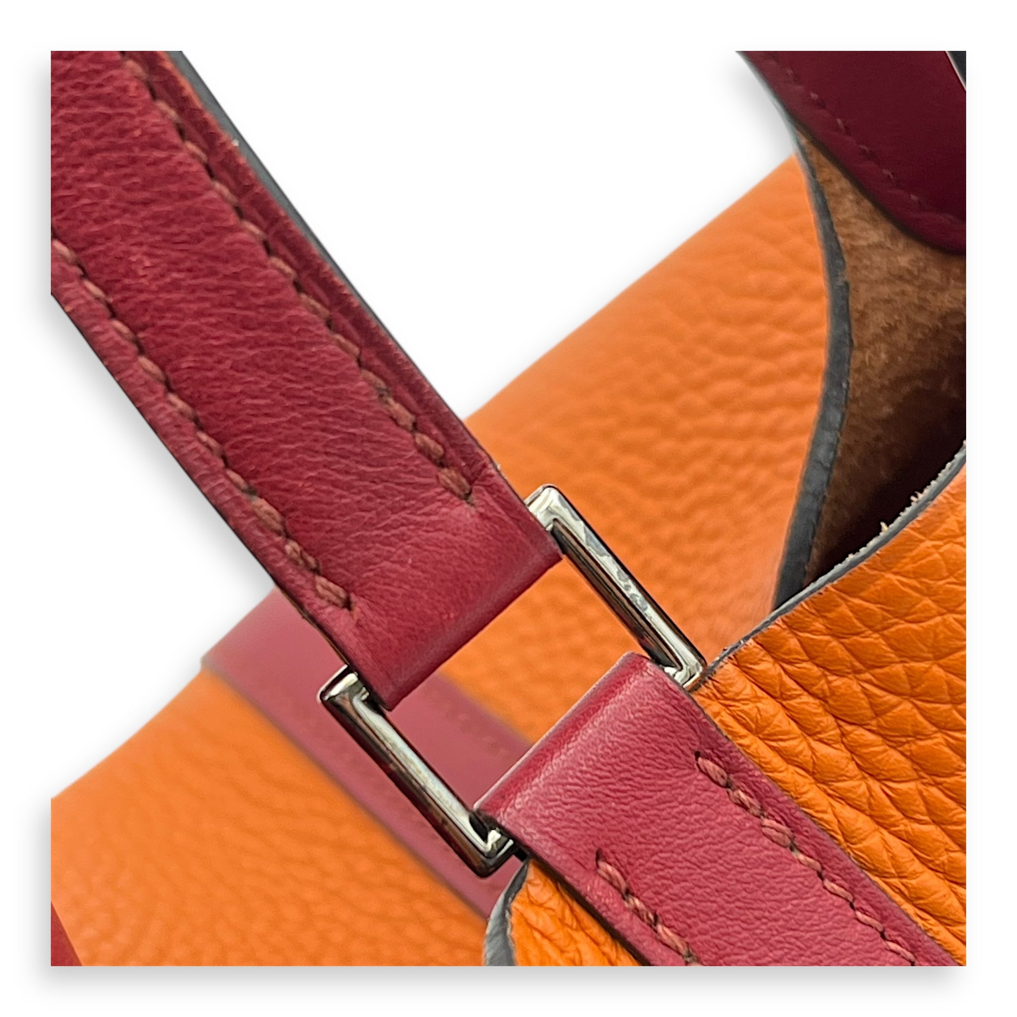 Picotin Orange in Clemence, Palladium hardware