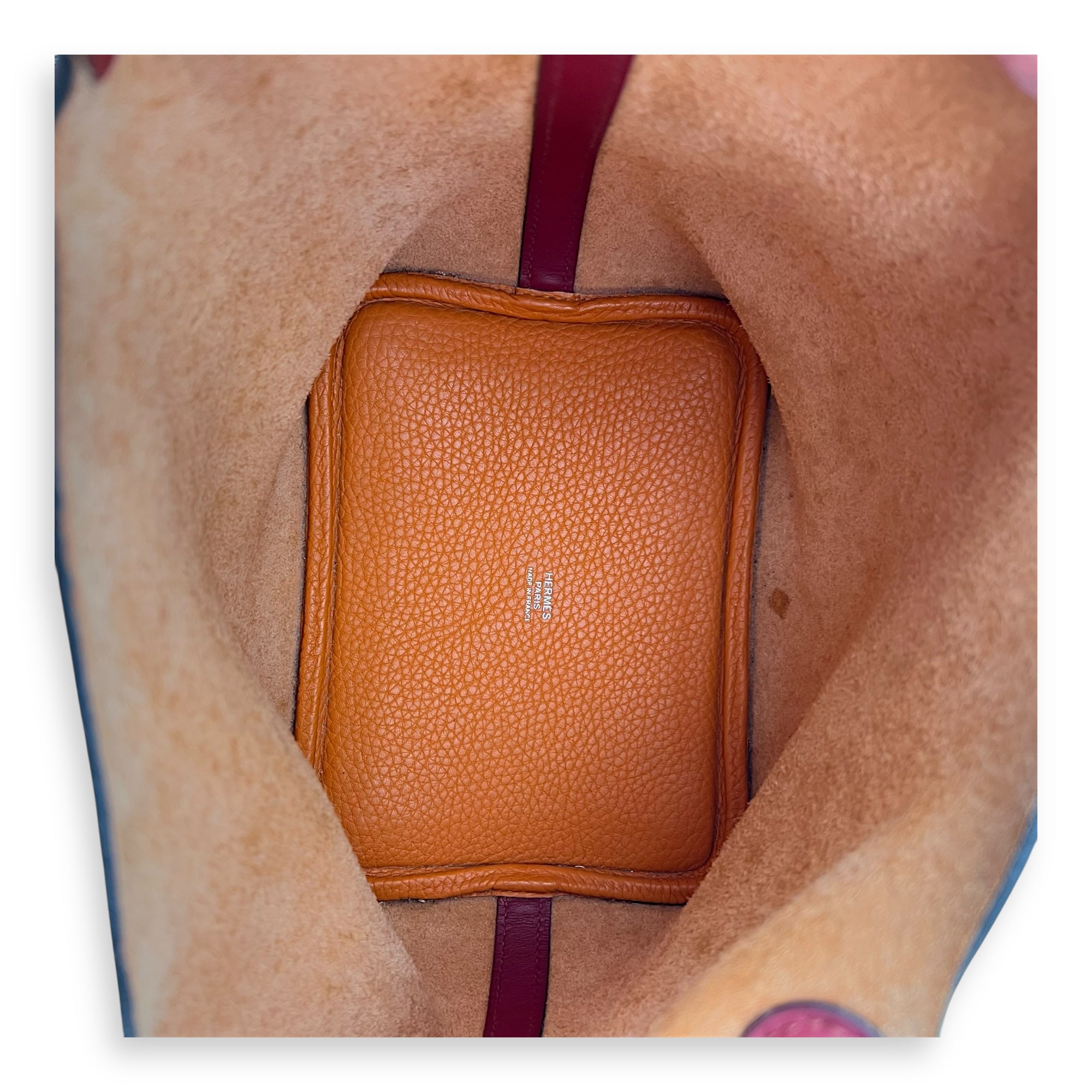 Picotin Orange in Clemence, Palladium hardware