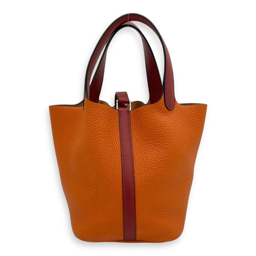 Picotin Orange in Clemence, Palladium hardware