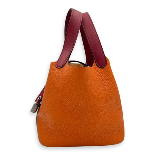 Picotin Orange in Clemence, Palladium hardware