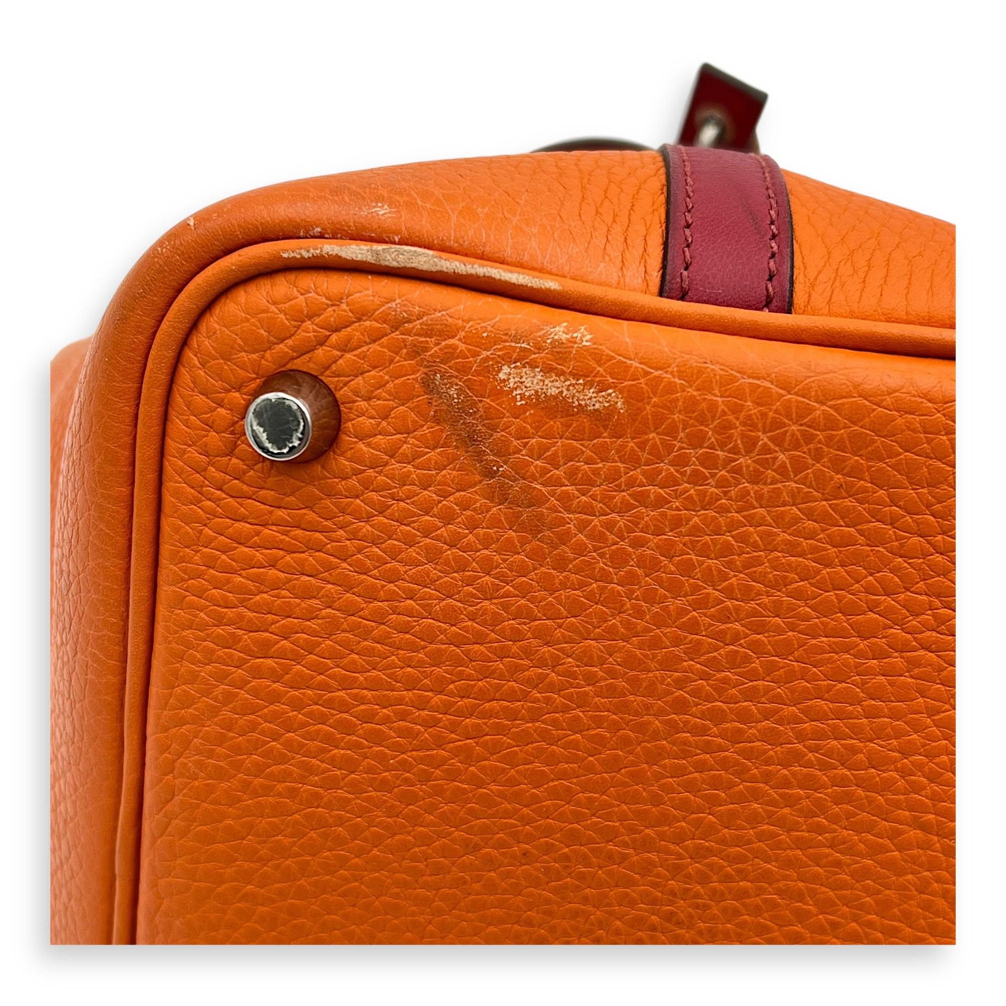 Picotin Orange in Clemence, Palladium hardware