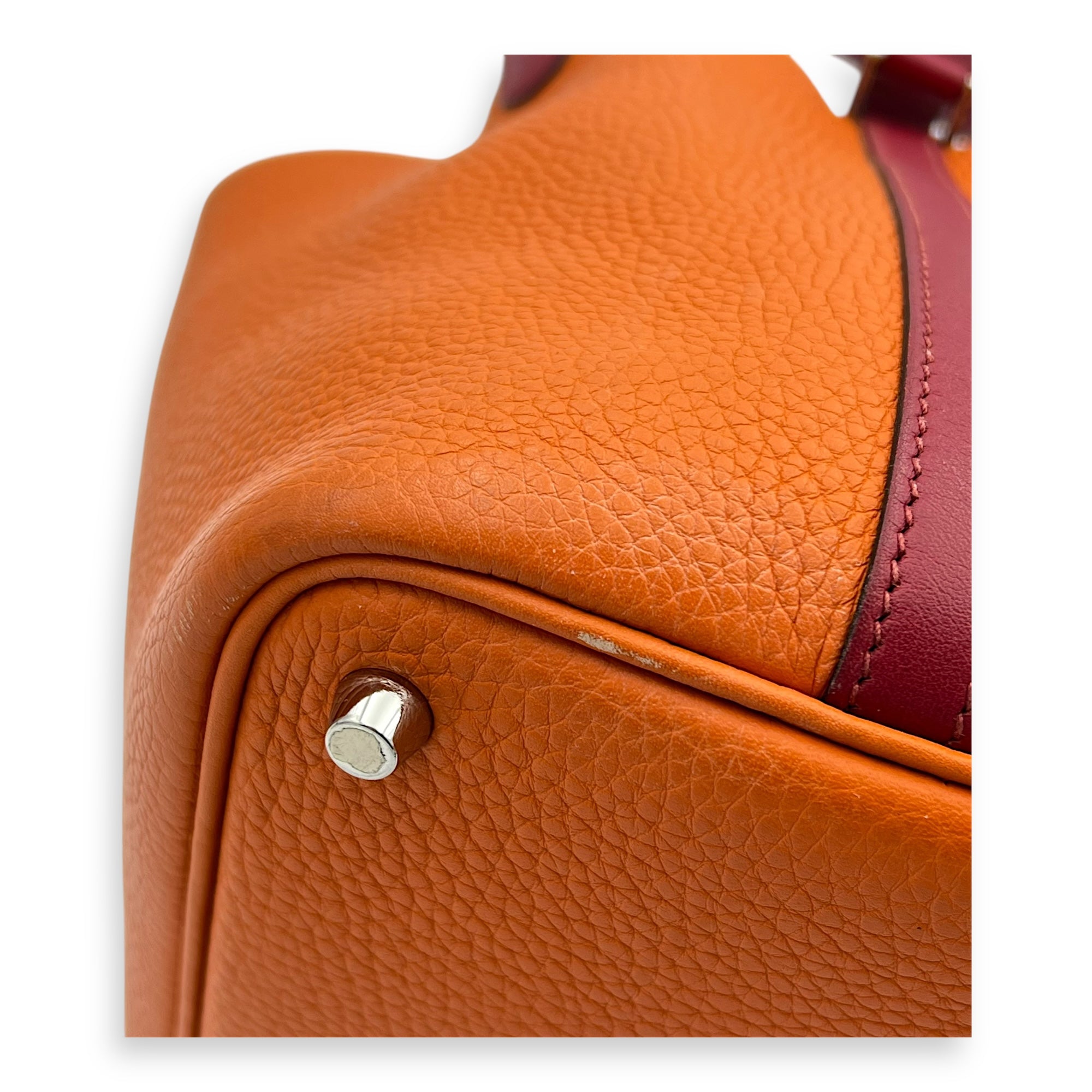 Picotin Orange in Clemence, Palladium hardware