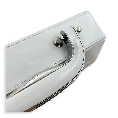 Kenny Scharf Vanity Top Handle Bag Grey in Calfskin, Silver hardware