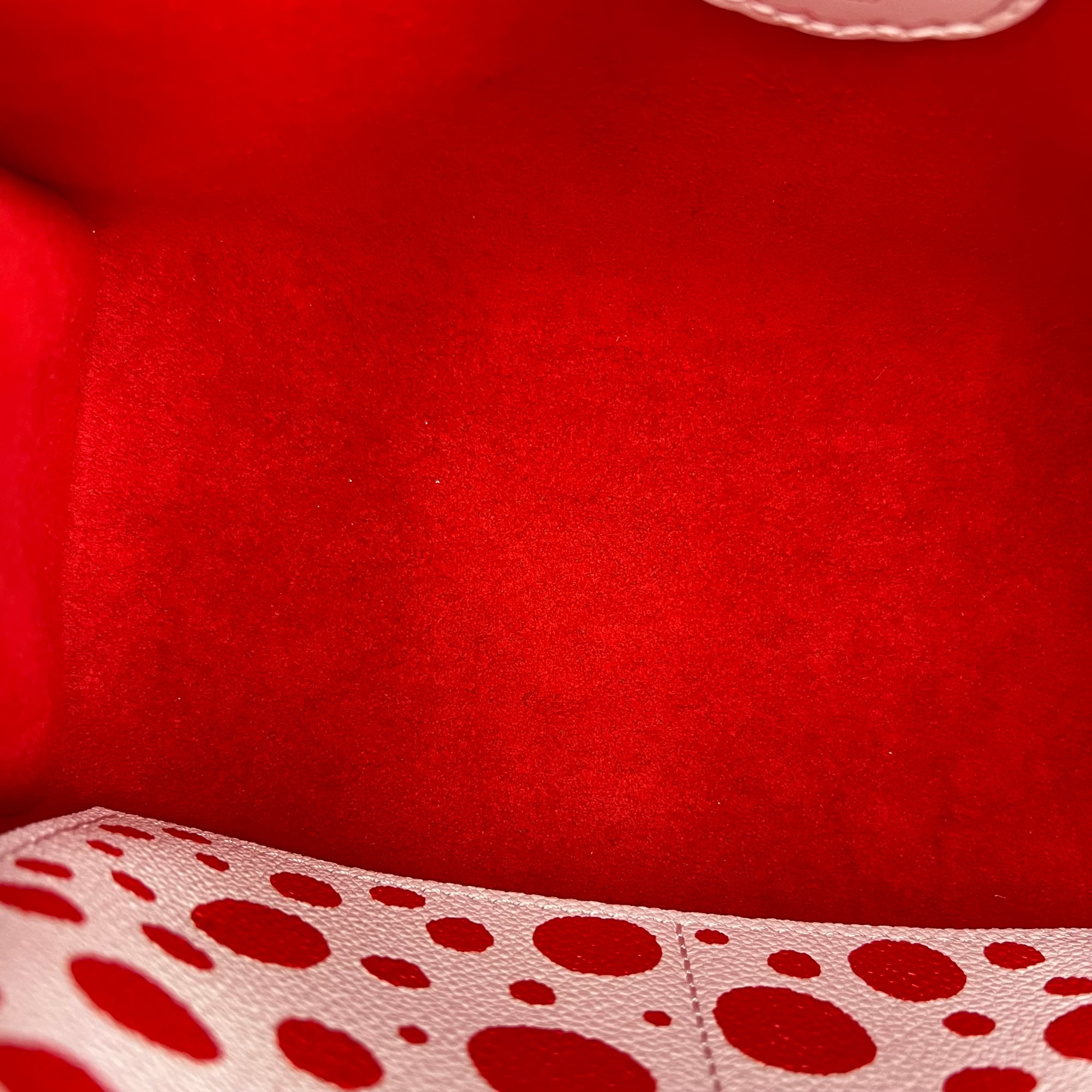 OnTheGo PM x Yayoi Kusama Top Handle Bag in Empreinte Leather, Silver hardware