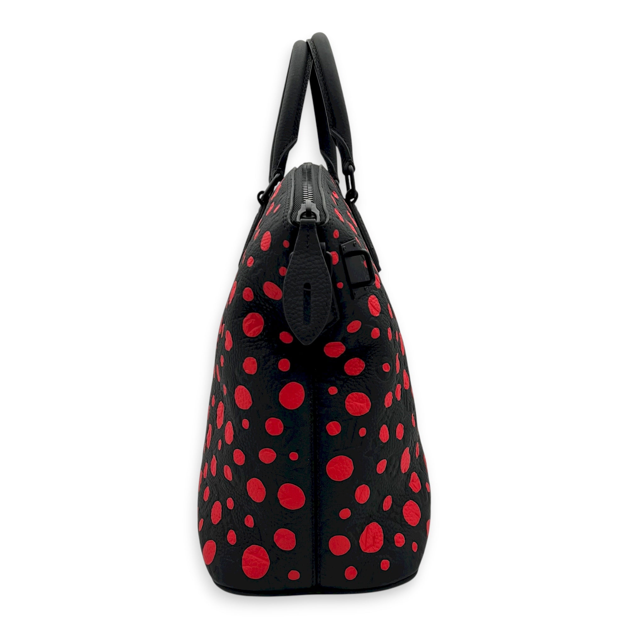 Lockit Top Handle Bag Black in Empreinte Leather, black hardware