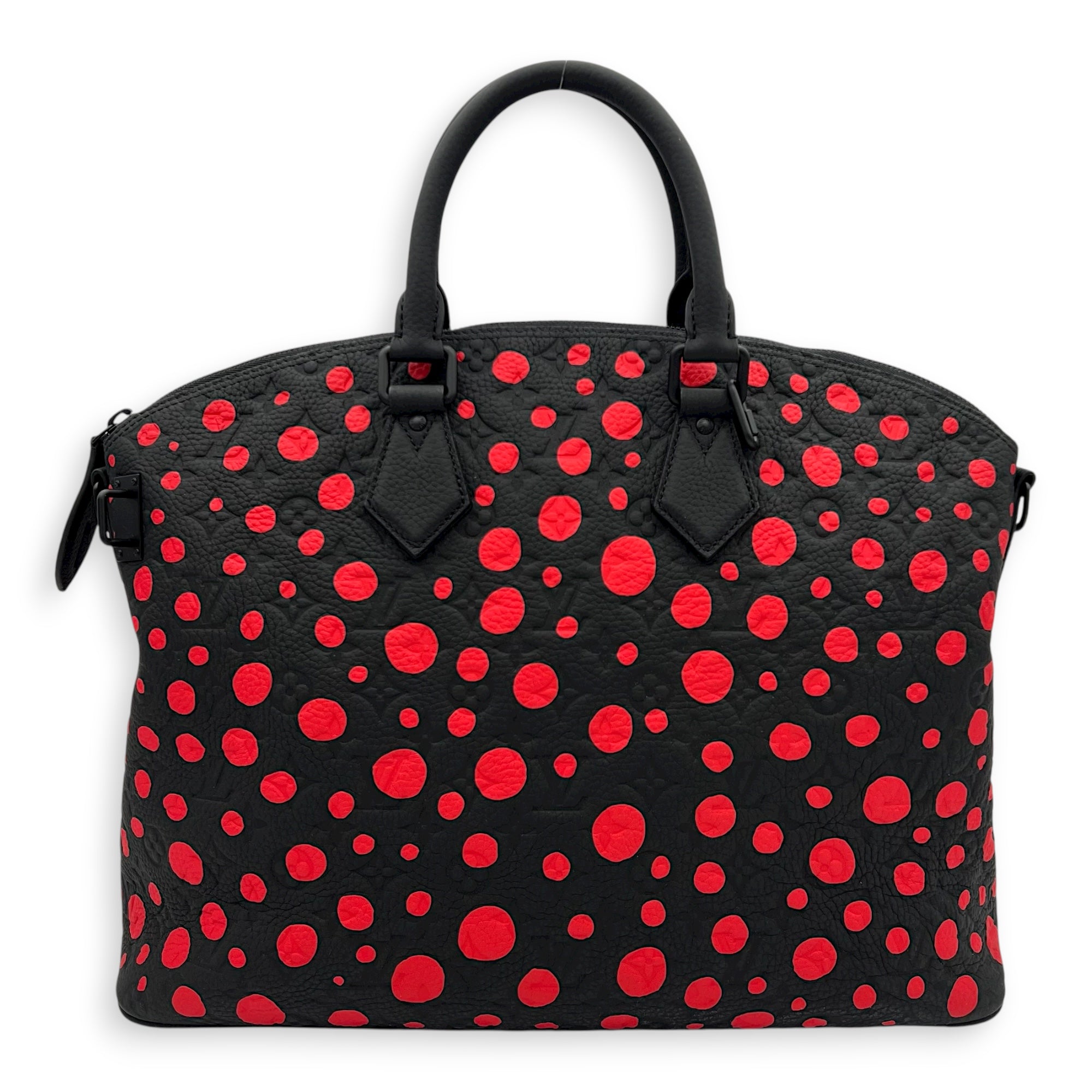 Lockit Top Handle Bag Black in Empreinte Leather, black hardware