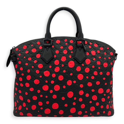 Lockit Top Handle Bag Black in Empreinte Leather, black hardware