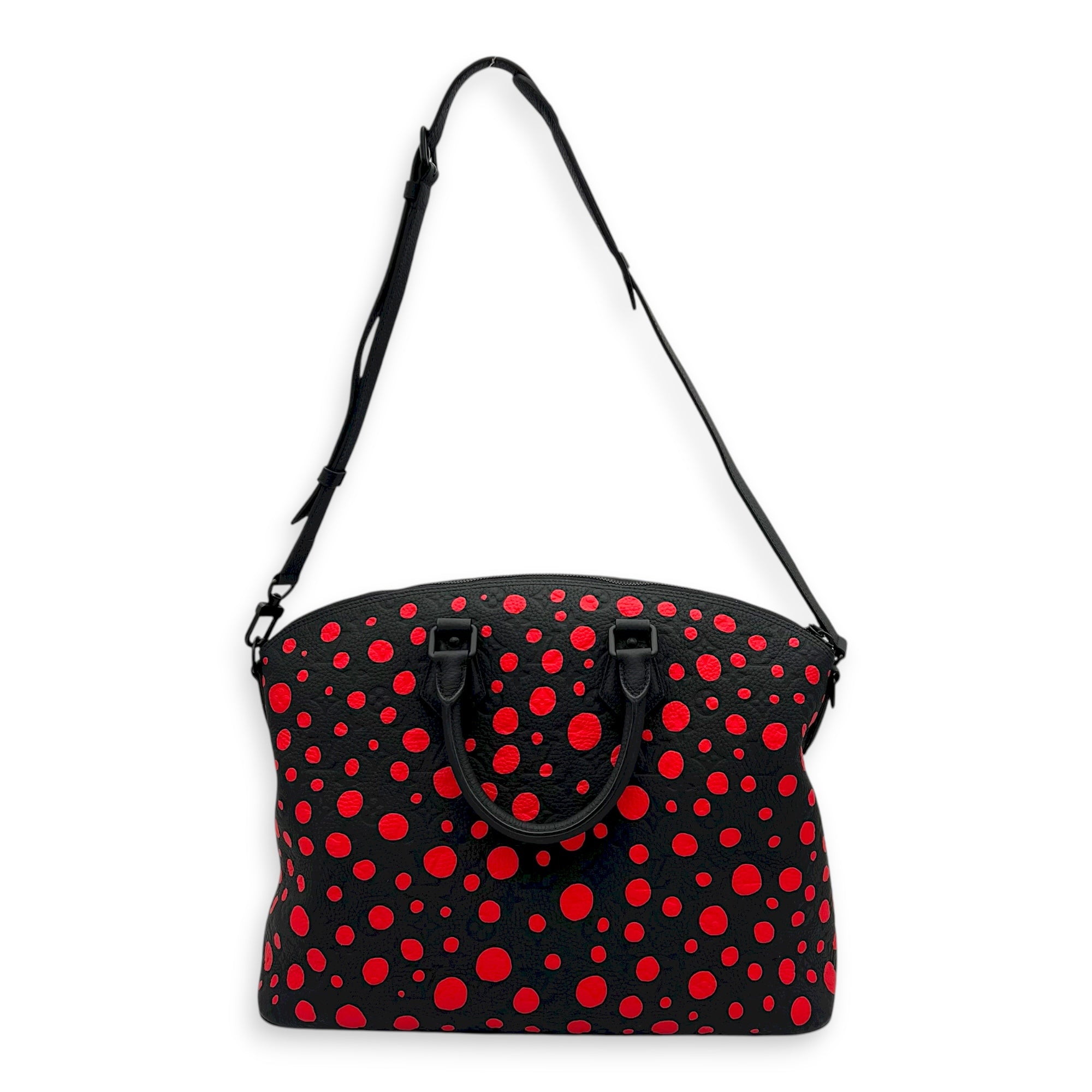 Lockit Top Handle Bag Black in Empreinte Leather, black hardware