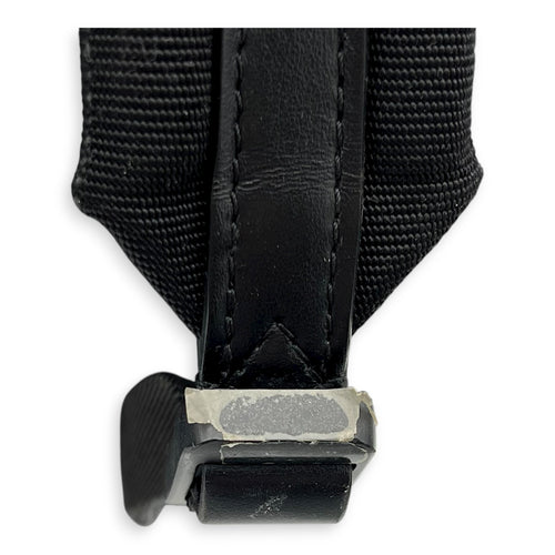Trio Backpack Black in Coated Canvas, black hardware