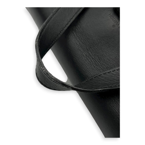 Trio Backpack Black in Coated Canvas, black hardware