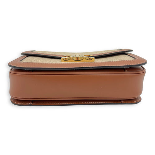 Triomphe Shoulder Bag Brown in Others, Gold hardware