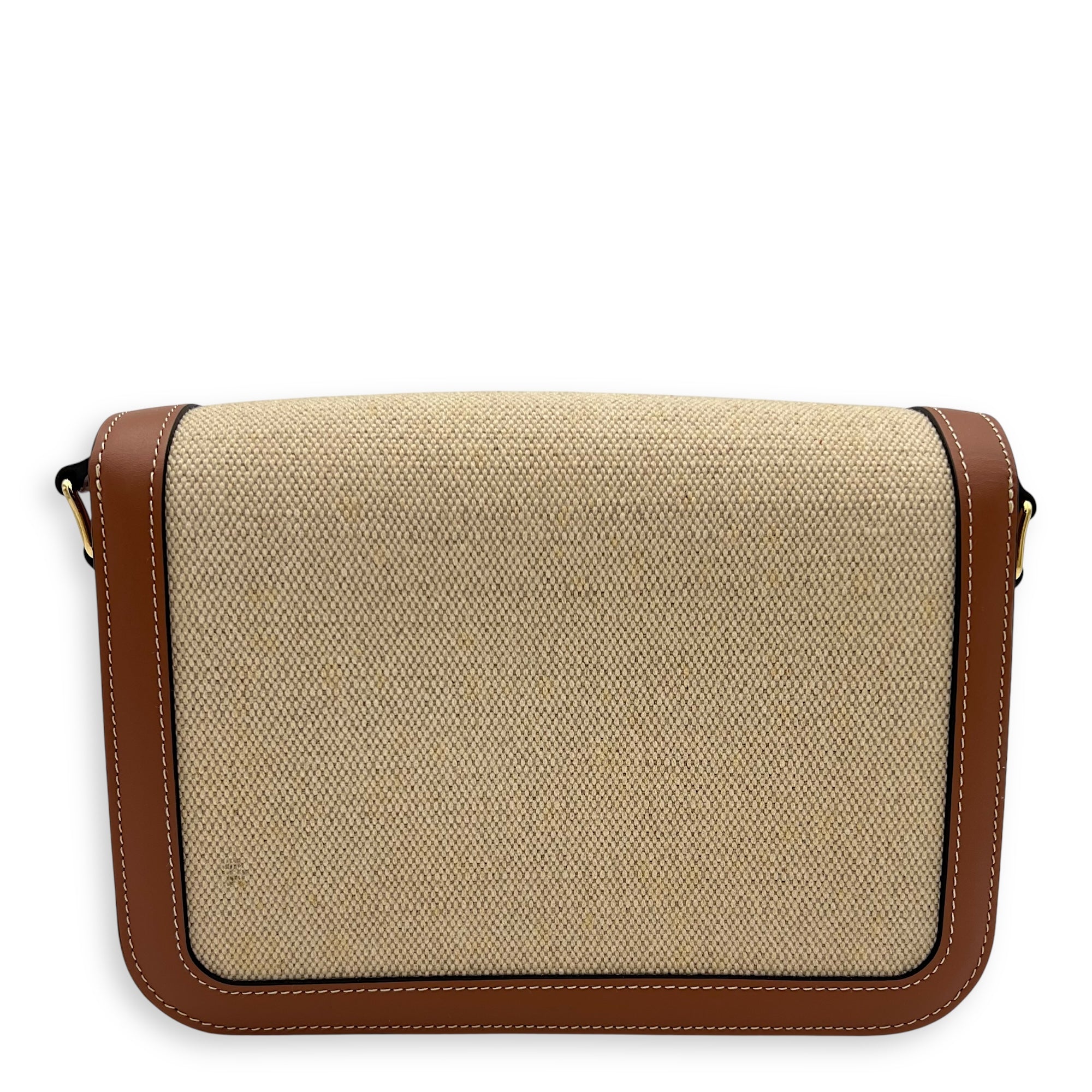 Triomphe Shoulder Bag Brown in Others, Gold hardware