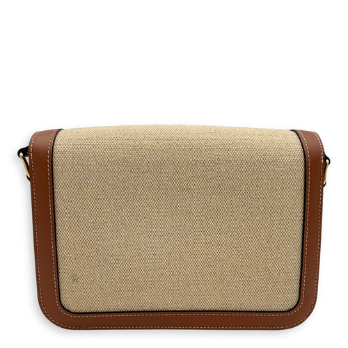 Triomphe Shoulder Bag Brown in Others, Gold hardware