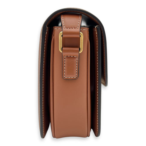 Triomphe Shoulder Bag Brown in Others, Gold hardware